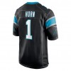 Maillot Homme Carolina Panthers Jaycee Horn 1 Nike Noir 2021 NFL Draft